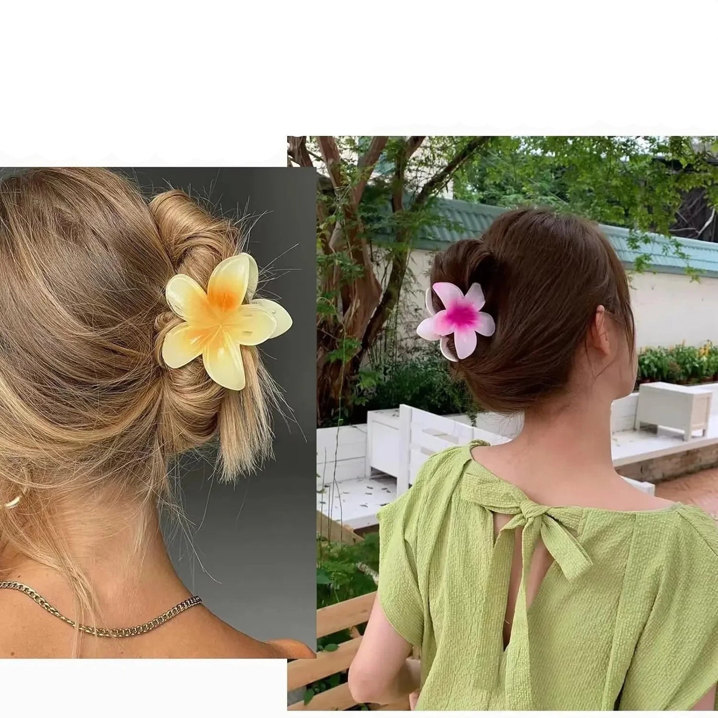 Hawaiian Flower Hair Clip