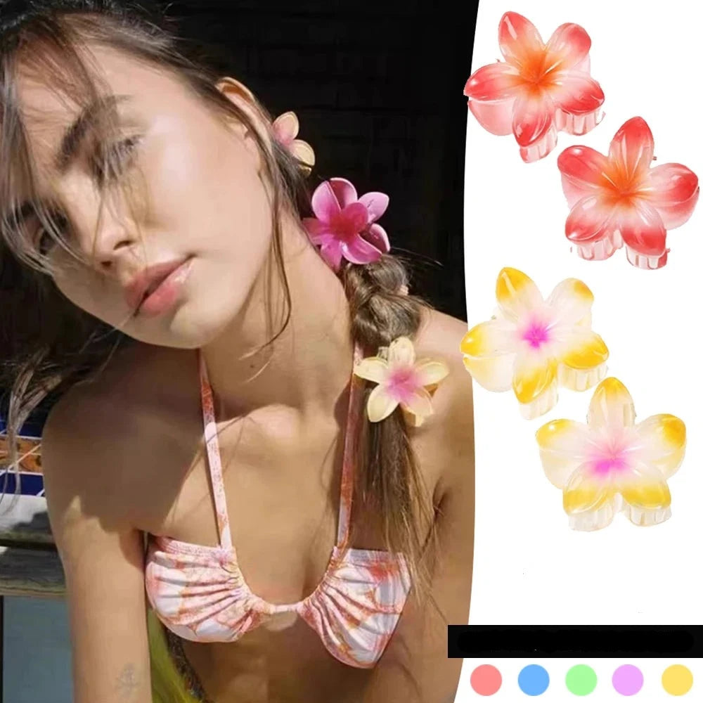 Hawaiian Flower Hair Clip