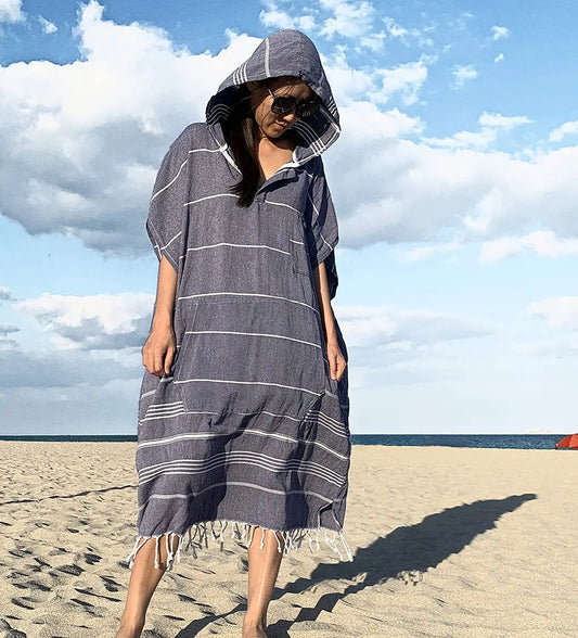 Wearable Turkish Cotton Oversized Beach Towel
